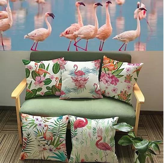 Cushion Style: Design G - Fabulous Flamingos Cushion Covers