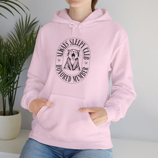 Cozy Sleepy Cat Hooded Sweatshirt - Chill Days Lounge Wear, Cat Lovers Gift, Stylish Fall Sweater